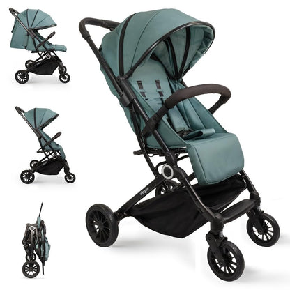 Interbaby Voyage jalutuskäru sünnist kuni 22 kg, kokkupandav – roheline