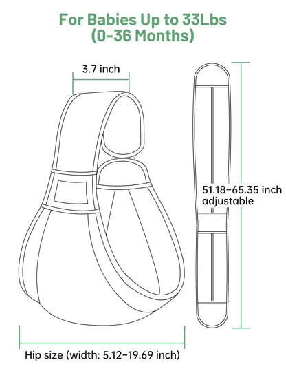Mumgaroo sinine beebikandekott 0–36 kuud, kuni 15 kg