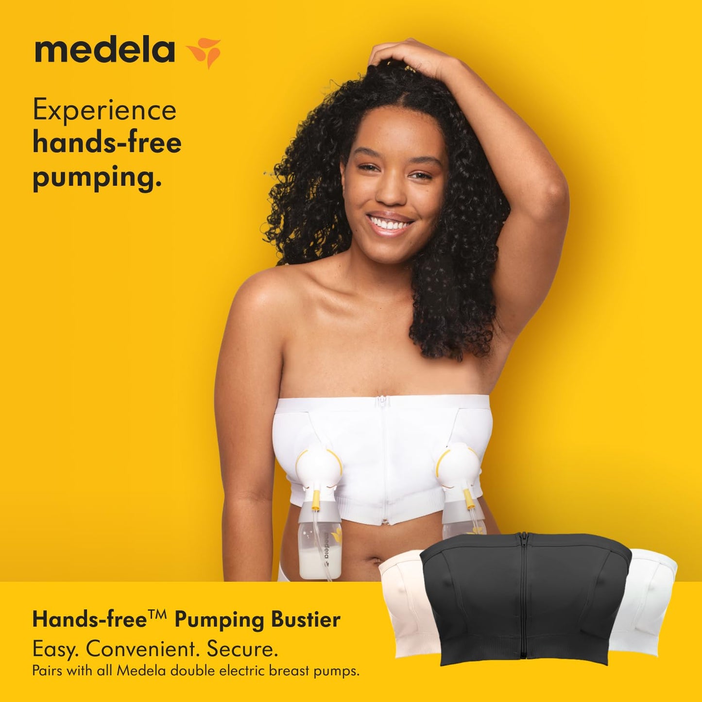 Medela Hands Free Pumping Bustier käed-vabad rinnapumba rinnahoidja, must