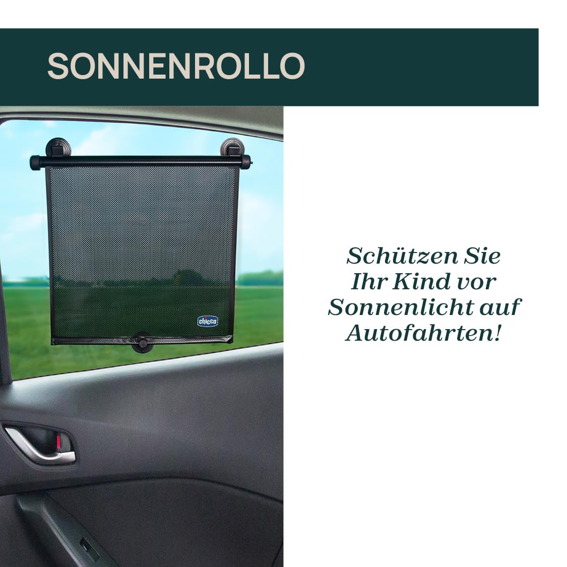Chicco lahtirullitav päikesesirm autosse (2 tk) 41 x 48 cm