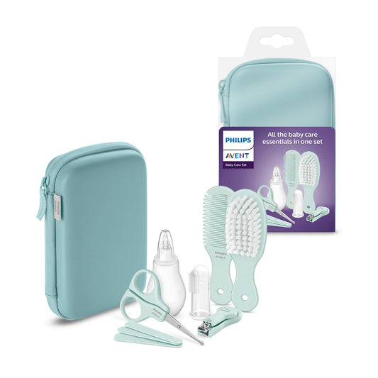 Philips Avent Baby Care Set SCH401/00 beebihoolduskomplekt, 9-osaline, rohekas sinine