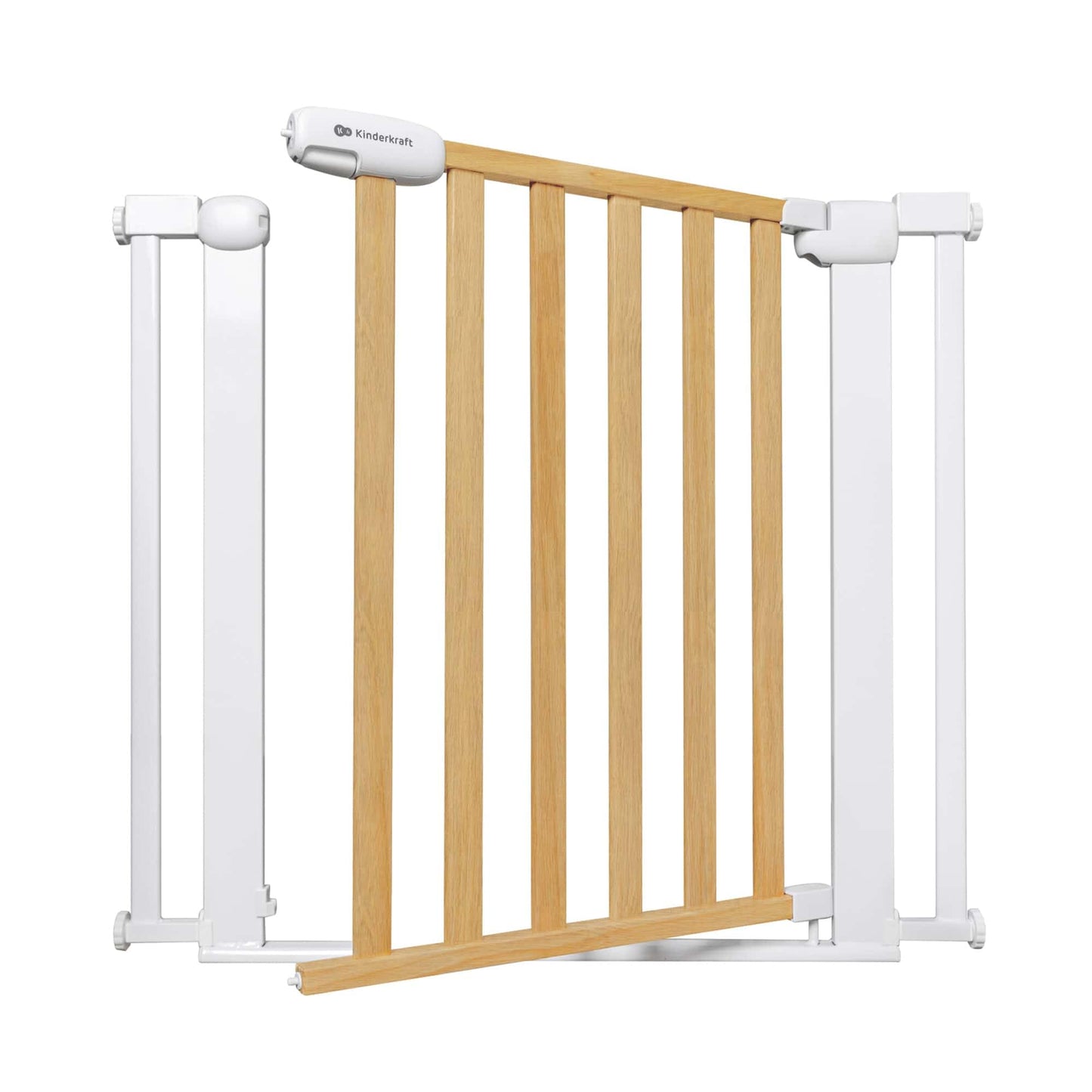Kinderkraft LOCK&GO turvavärav, 75–103 cm, puitviimistlus