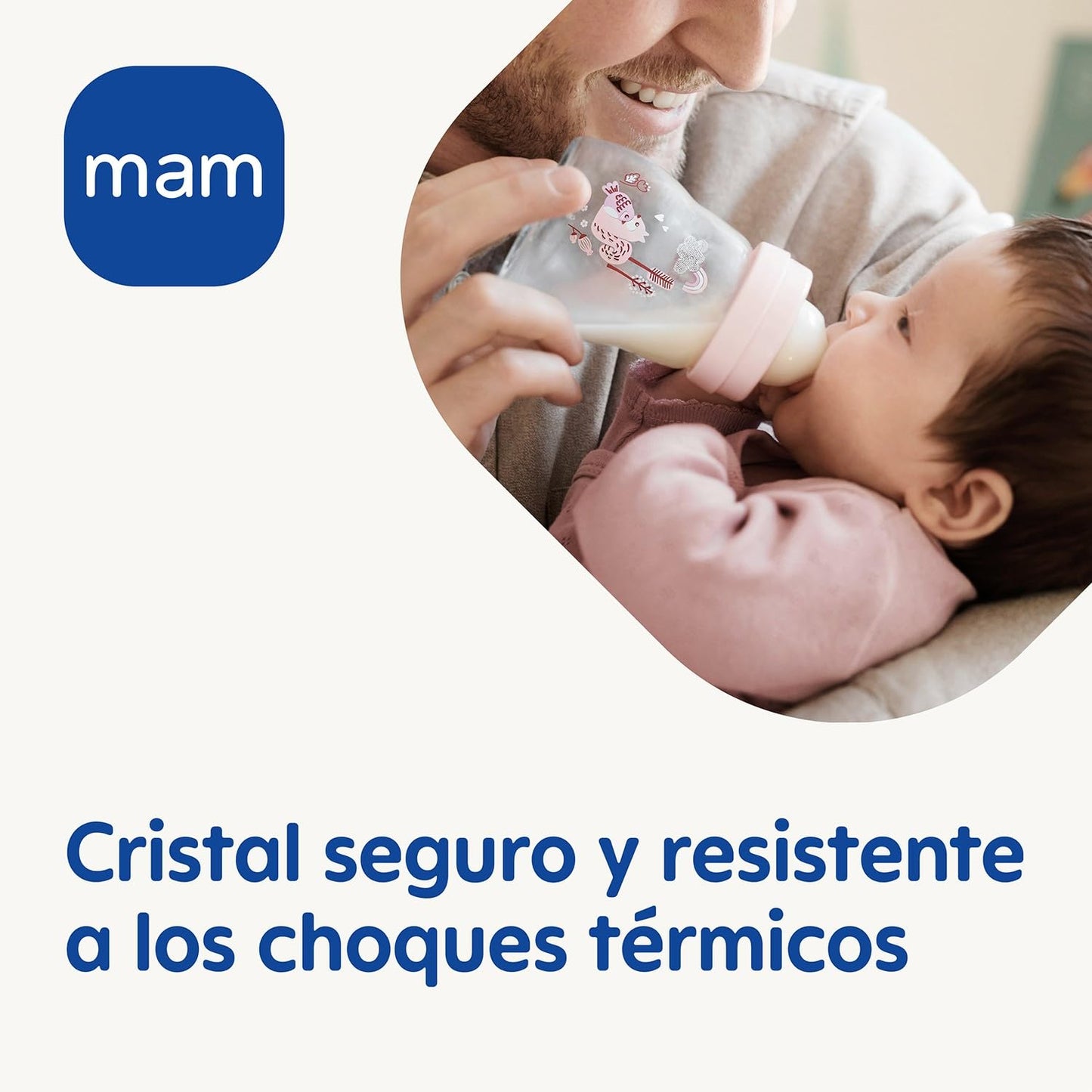 MAM Feel Good klaasist lutipudel SkinSoft™ lutiga, 90 ml, roosa