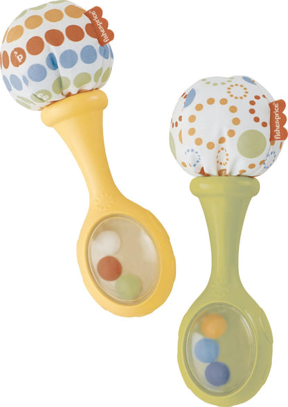 Fisher-Price Rattle ’n Rock marakad, 2-osaline kõristikomplekt beebile (3+ kuud)