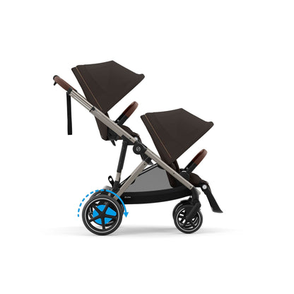 Cybex Gold e-Gazelle S elektrilise abisüsteemiga jalutuskäru, Chocolate Brown