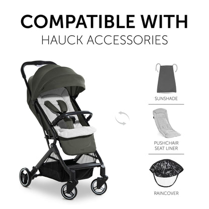 Hauck Travel N Care reisikäru, kerge ja kompaktne, kuni 25 kg, oliiviroheline
