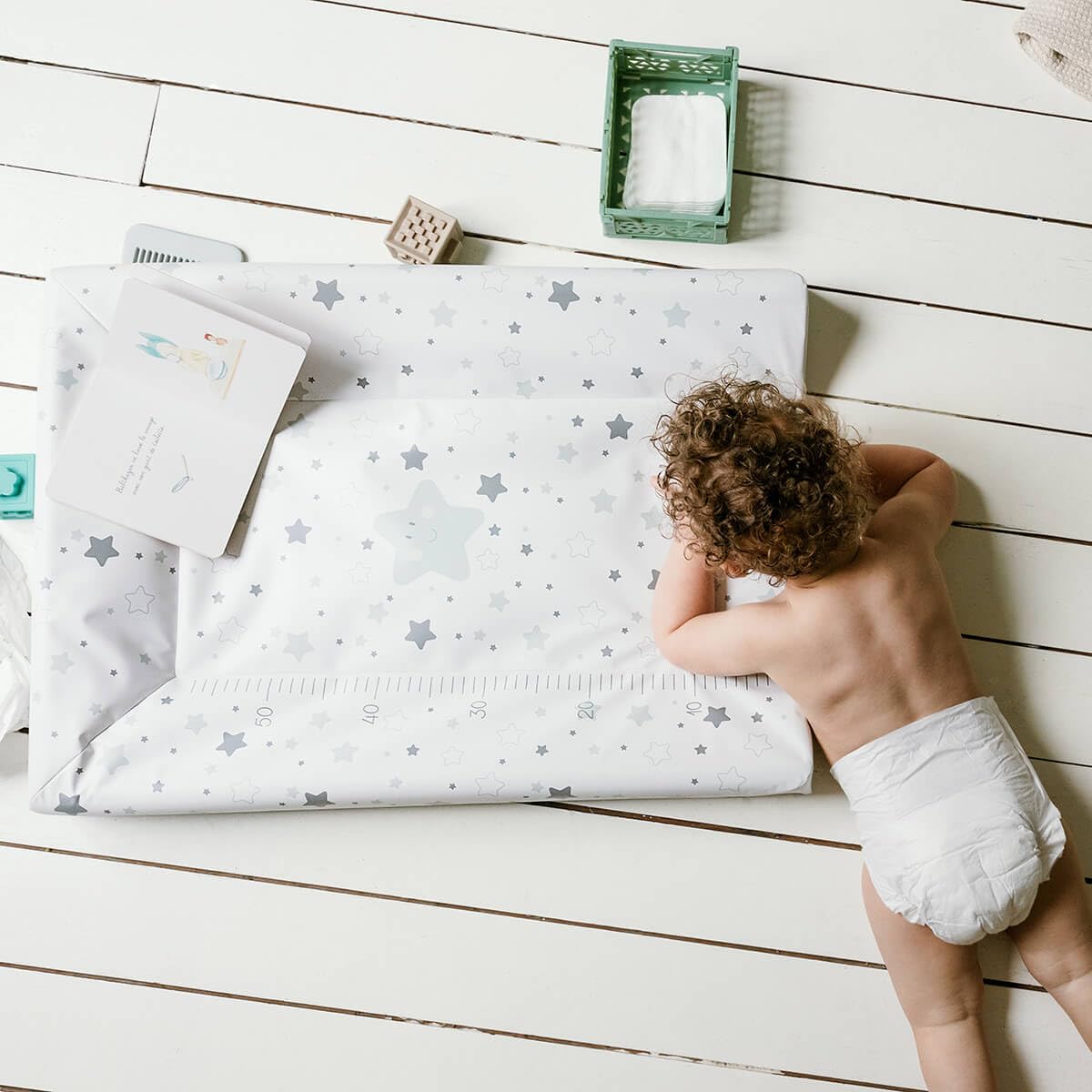 Babycalin mähkimisalus Star Grey 50 x 70 cm, mõõdutabeliga