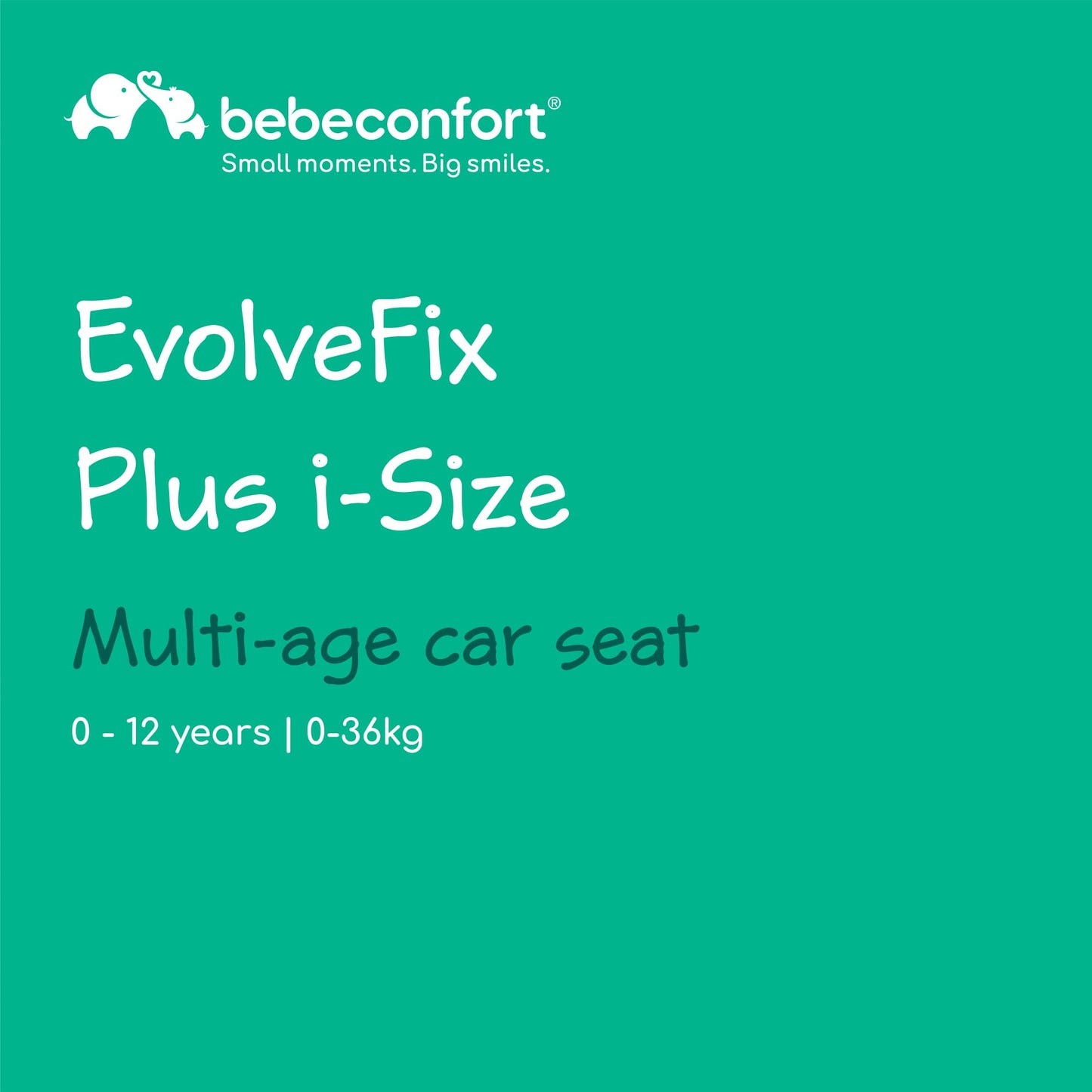 Bebeconfort EvolveFix Plus i-Size turvatool, 360° pöörlev, 0–12 a / 40–150 cm, Black Mist