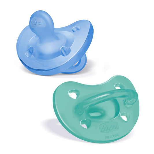 Chicco PhysioForma silikoonist ortodontiline lutt 6–16 kuud, 2 tk (sinine/roheline)