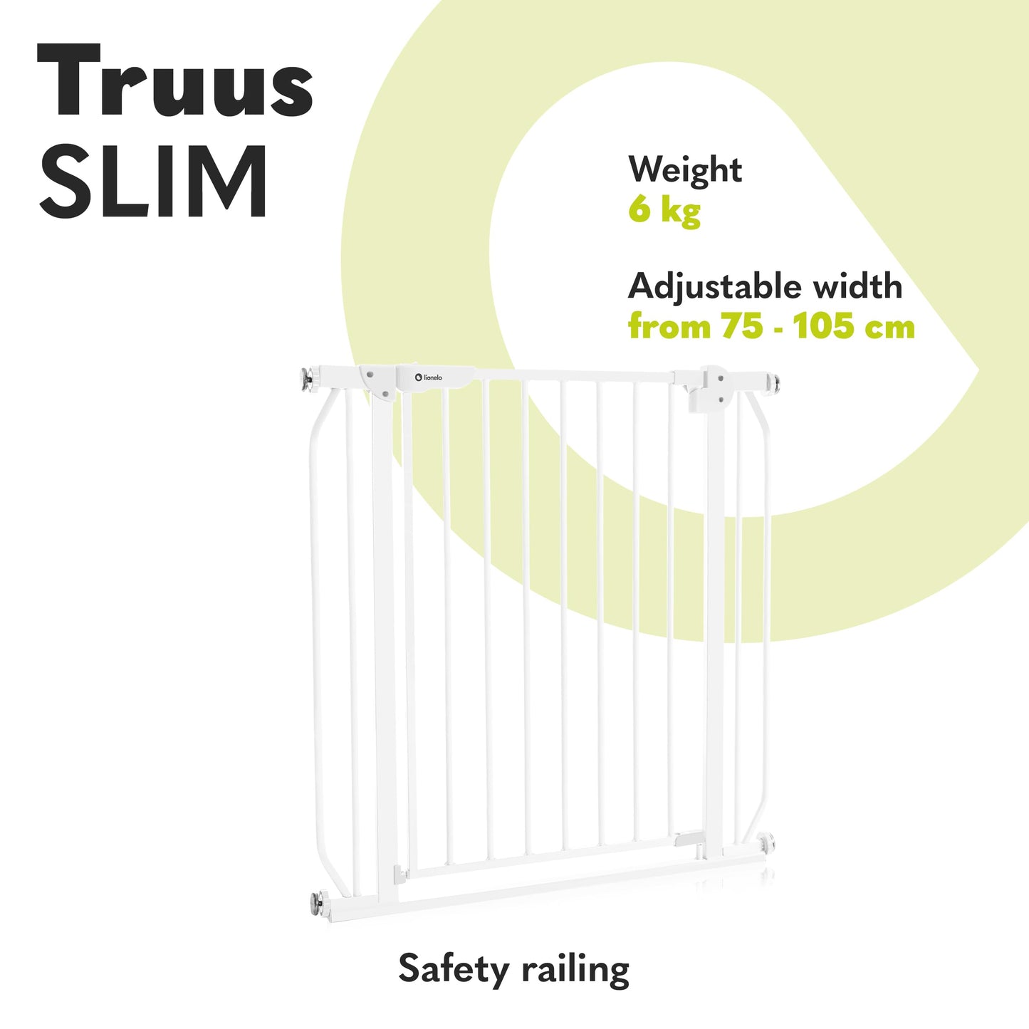 Lionelo Truus Slim turvavärav 75–105 cm, puurimiseta paigaldus