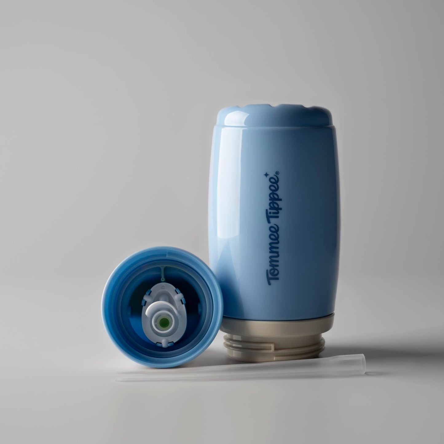 Tommee Tippee isoleeritud kõrrega joogipudel 266 ml, lekkekindel, 12+ kuud, sinine/kollane, 2-pakis