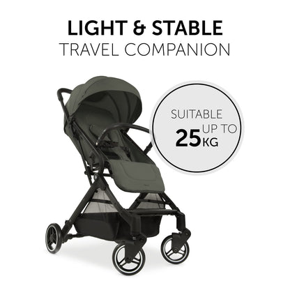 Hauck Travel N Care reisikäru, kerge ja kompaktne, kuni 25 kg, oliiviroheline
