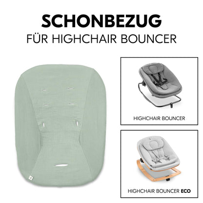 hauck Highchair Bouncer (Eco) kaitsekate, musliinpuuvill, Sage
