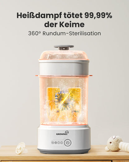 GROWNSY pudelisoojendaja ja sterilisaator 5-ühes, valge