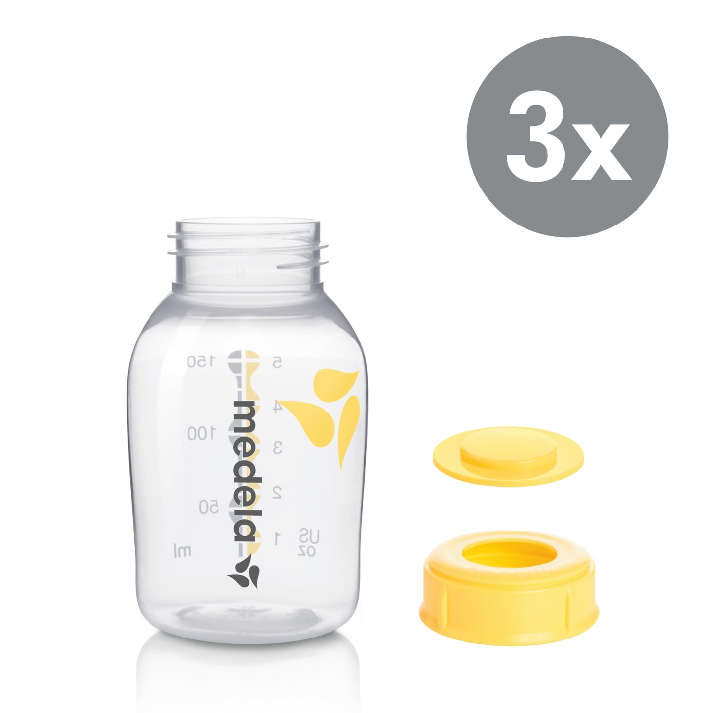 Medela rinnapiima säilituspudelid 150 ml, 3 tk