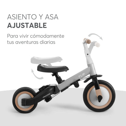 Kikka Boo FLIP 5-in-1 kolmerattaline jalgratas, hall