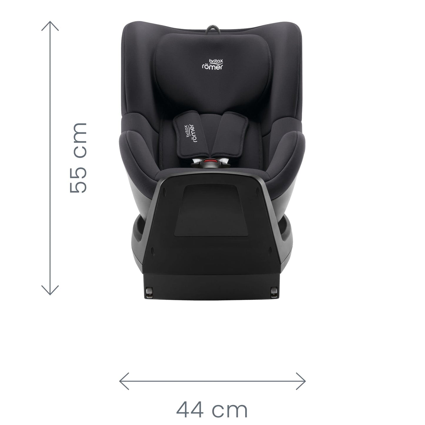 Britax Römer turvatool DUALFIX PLUS ISOFIX, Space Black, 40-105 cm, 0-4 a