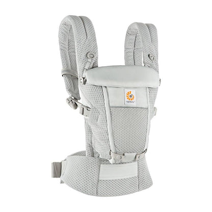 Ergobaby Adapt beebikandekott, SoftFlex Mesh, 3 kandeasendit, Pearl Grey