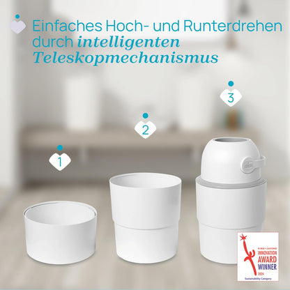 Chicco Compact Odor Control mähkmeämber, kokkupandav, valge
