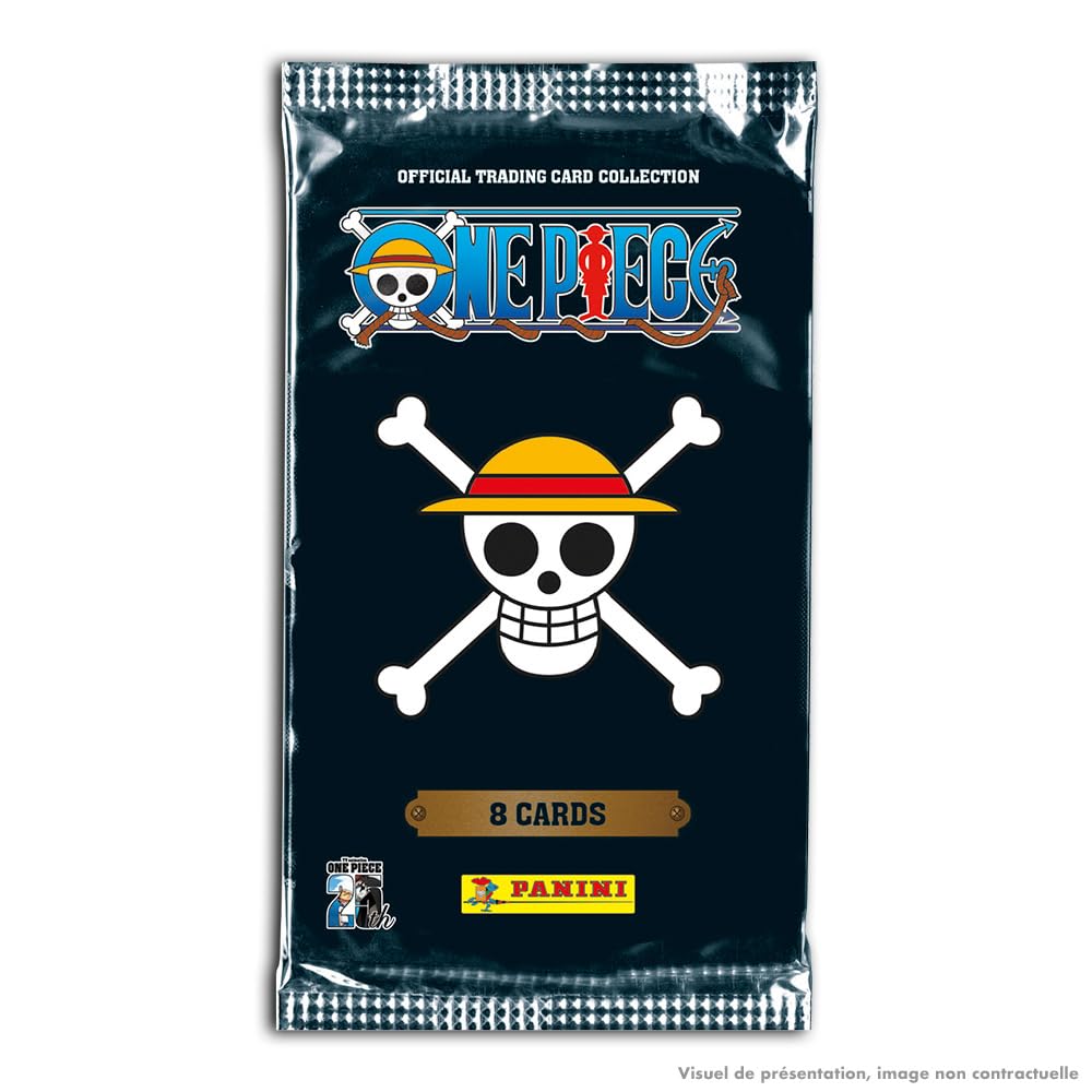 Panini One Piece 25. aastapäeva kogumiskaartide stardikomplekt (kaust + kaardikiled + piiratud väljaande kaart)