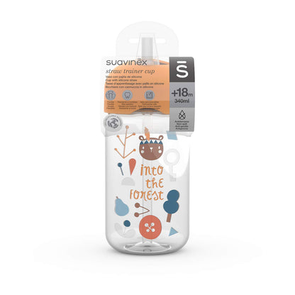 Suavinex kõrrega joogitops 340 ml, 18+ kuud, Forest Yellow