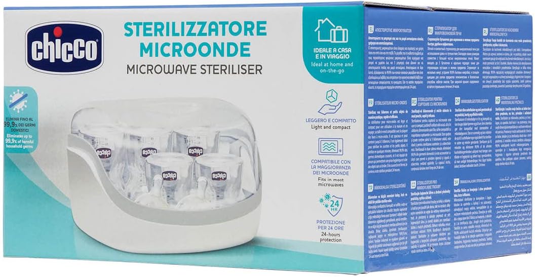 Chicco mikrolaineahjus kasutatav beebitarvikute aurusterilisaator
