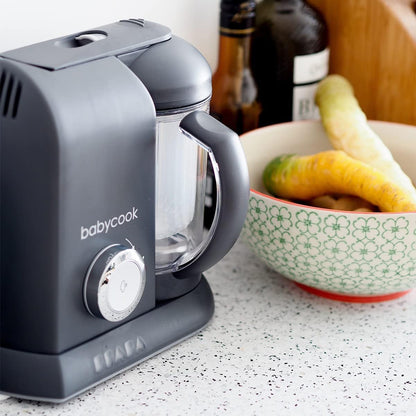 Béaba Babycook Solo 4-ühes blender-auruti, 1100 ml, tumehall