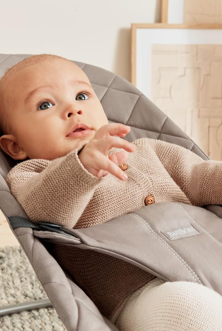 BabyBjörn Bliss lamamistool, Woven kangas, Sand Grey