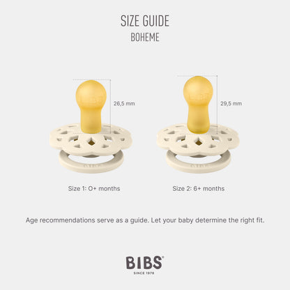 BIBS Boheme kollektsiooni lutid, 6–18 kuud, 2 tk – Ivory / Blossom