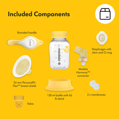 Medela Harmony manuaalne rinnapump PersonalFit Flex lehtriga
