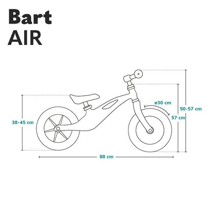 lionelo tasakaaluratas/jooksuratas BART AIR 12 tolli, PINK VIOLET, 2-5-aastastele