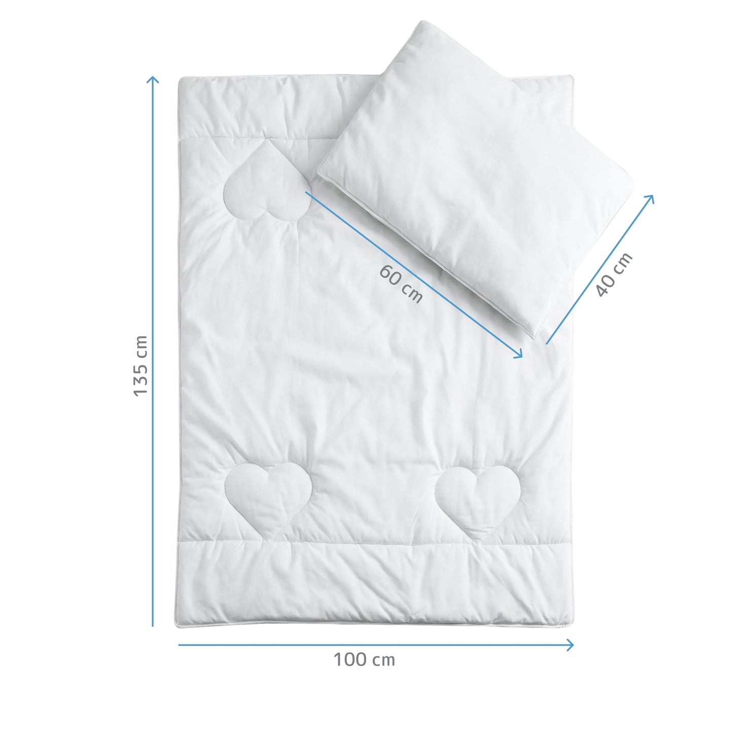Baby Comfort komplekt beebivoodile 135 × 100 cm (tekk ja padi)