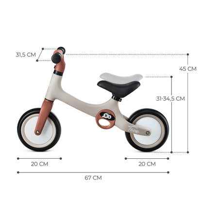 Kinderkraft TOVE jooksuratas 1,5+ a, Desert Beige