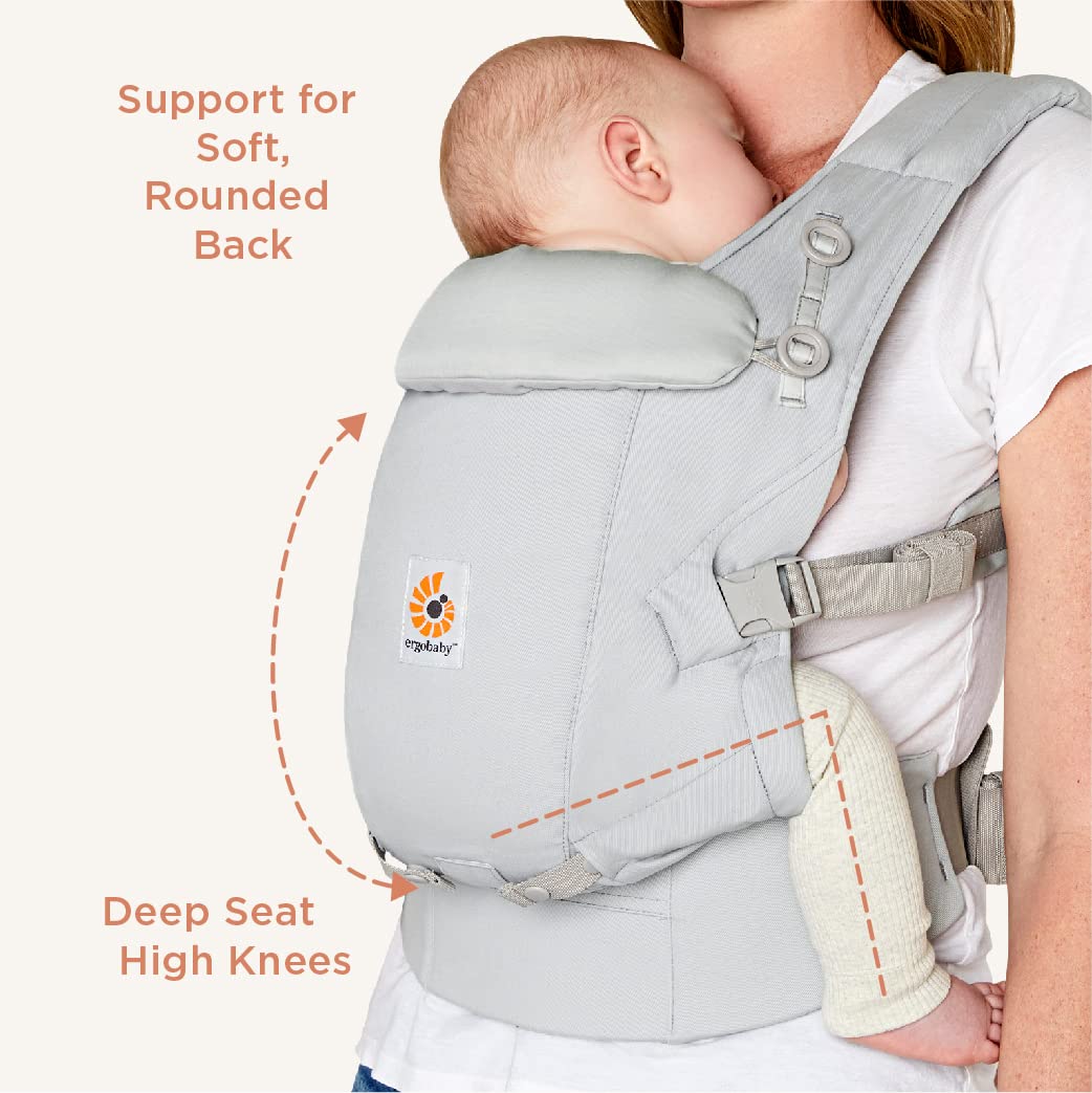 Ergobaby Adapt SoftTouch puuvillane kandekott alates sünnist, Onyx Black