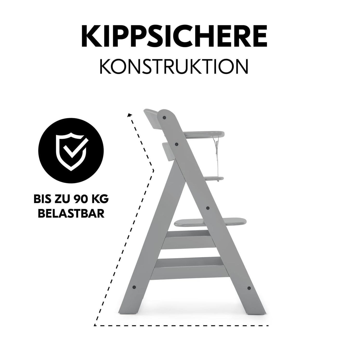 Hauck Alpha+ puidust söögitool (kuni 90 kg)