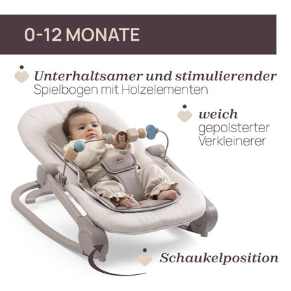 Chicco Magia 2-ühes beebikiik, kuni 18 kg, vanill/beež