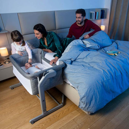 Chicco Next2Me Magic Evo vooditasku ja häll, Light Grey