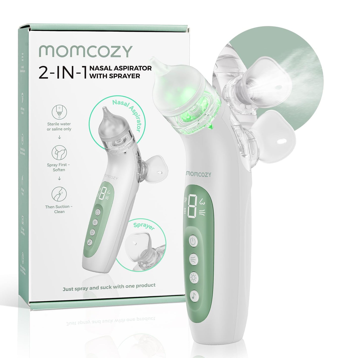 Momcozy BN007 elektriline ninaspiraator 2-ühes, valge