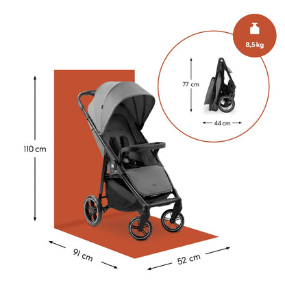 Hauck Shop N Care jalutuskäru, kuni 22 kg, hall