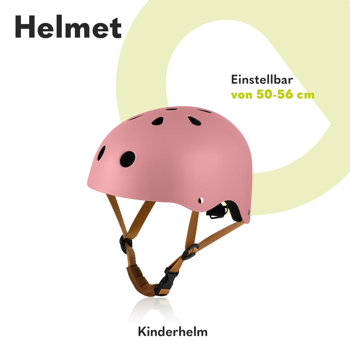 Lionelo Helmet lastenkypärä vaaleanpunainen, säädettävä 50-56 cm, leukasuojalla