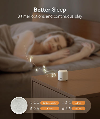 Dreamegg Pocket Sleep 1 valge müra masin beebidele, USB-C, 16 heli
