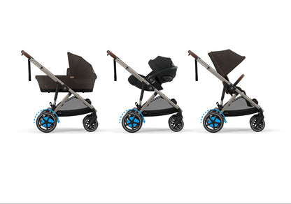 Cybex Gold e-Gazelle S elektrilise abisüsteemiga jalutuskäru, Chocolate Brown