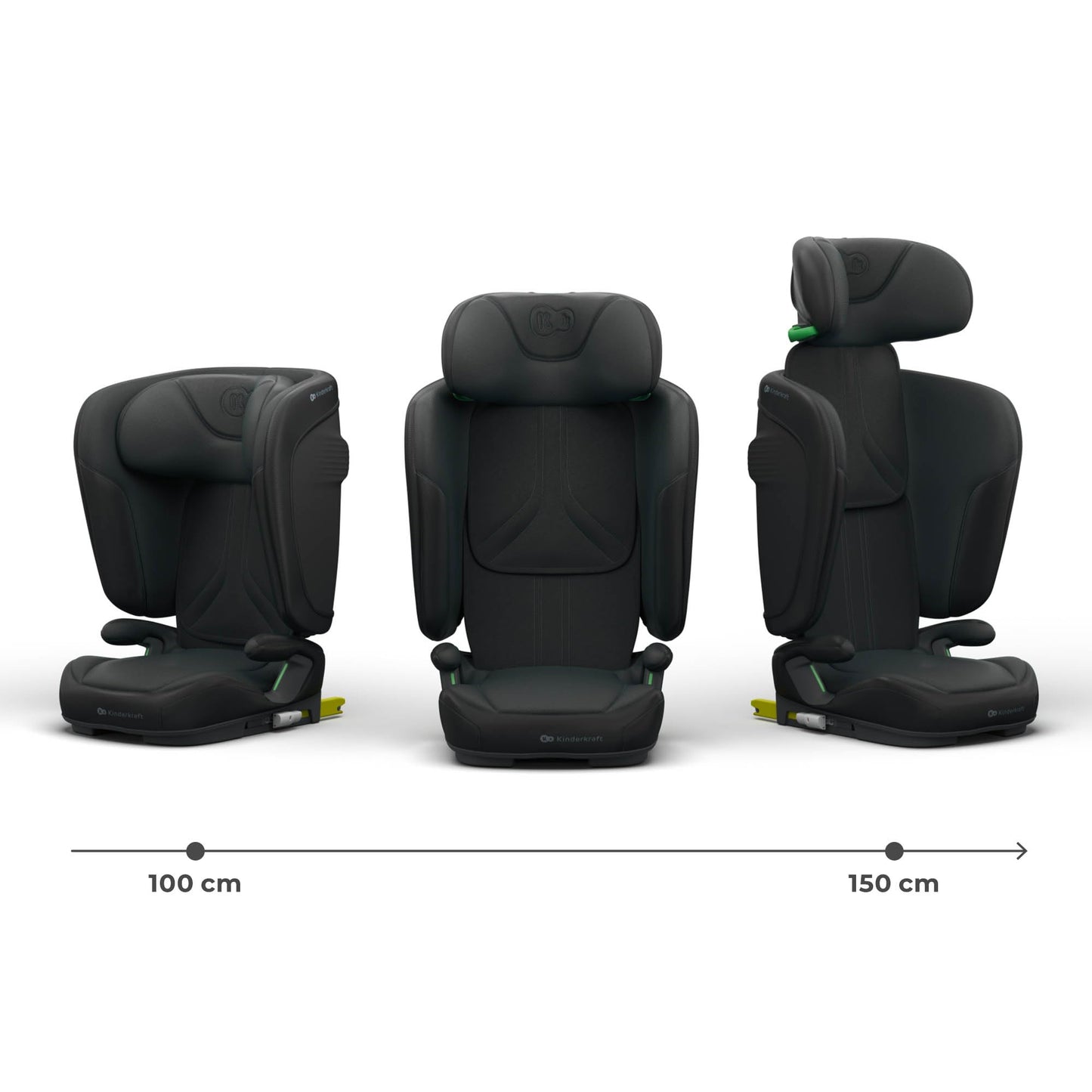 Kinderkraft UNITY 2 i-Size turvatool 100–150 cm, ISOFIX, must
