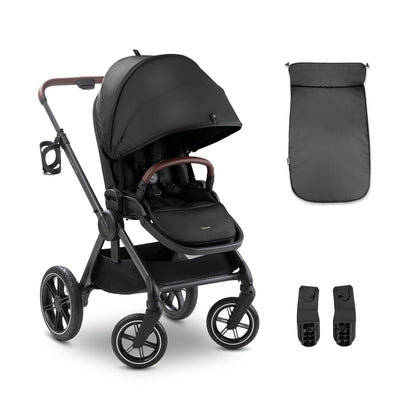 hauck Comfort N Care must jalutuskäru, jalakattega, alates sünnist kuni 22 kg