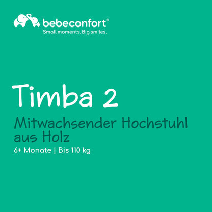 Bebeconfort Timba 2 söögitool, valge, alates 6 kuust, kuni 110 kg
