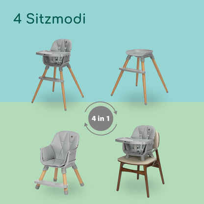 Bebeconfort Avista 2 4-ühes söögitool, Tinted Grey