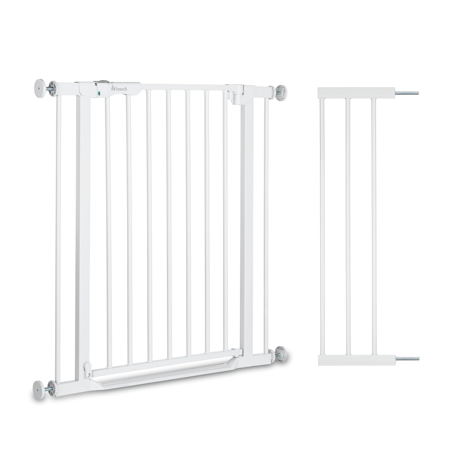 hauck Clear Step Autoclose 2 turvavärav 21 cm pikendusega, valge, 96-101 cm, 77 cm, ilma puurimiseta