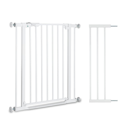 hauck Clear Step Autoclose 2 turvavärav 21 cm pikendusega, valge, 96-101 cm, 77 cm, ilma puurimiseta