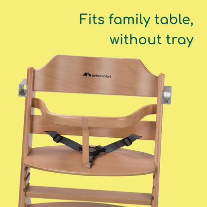 Bebeconfort Timba puidust söögitool, 6 kuud – 99 aastat, kuni 110 kg, Natural Wood