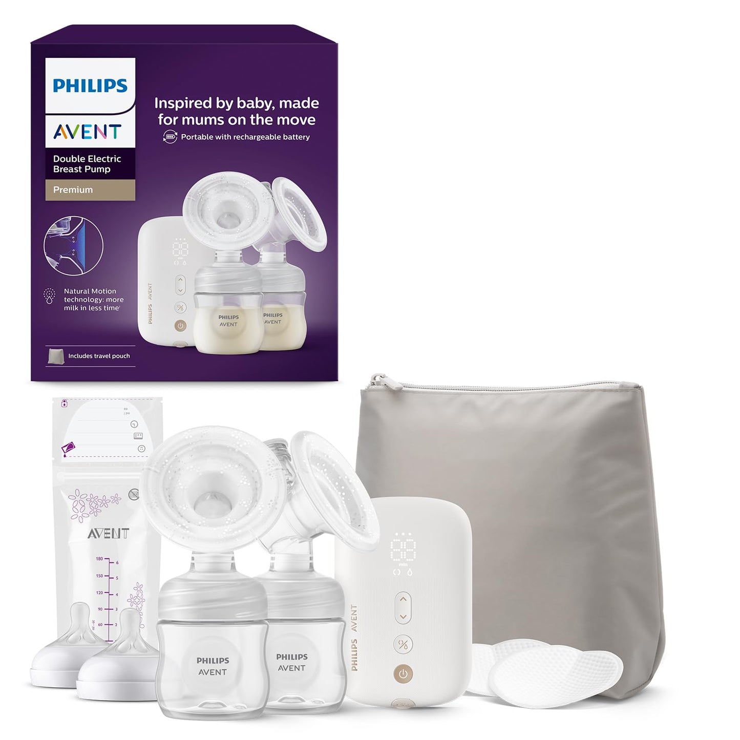 Philips Avent kahekordne elektriline rinnapump SCF398/31